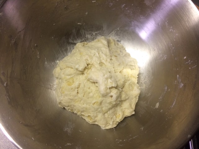 強力粉の混ぜ終わり