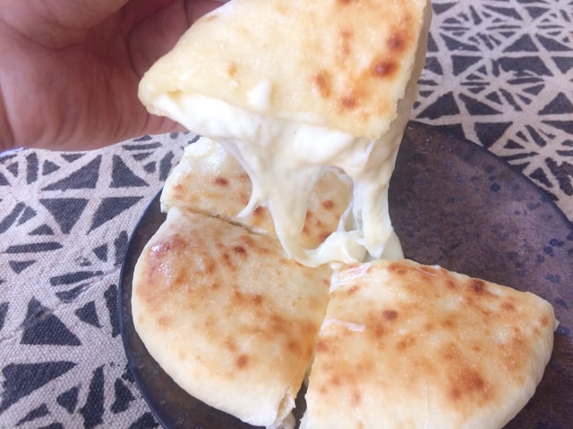 オーブンでの仕上がりの断面